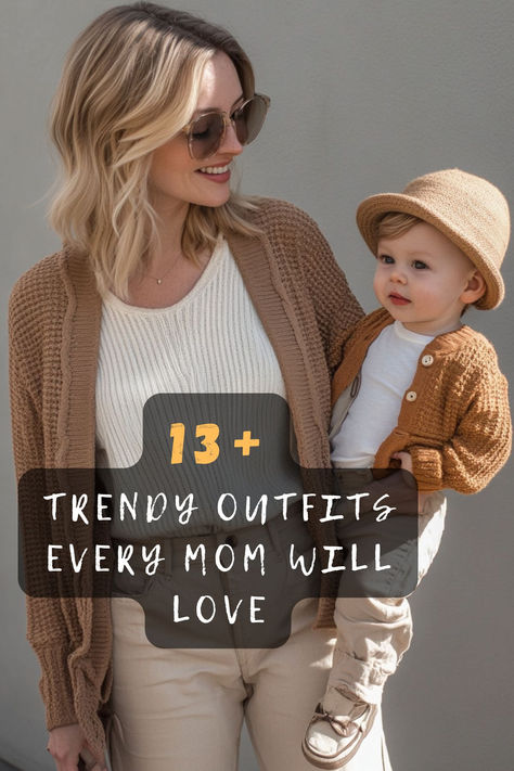 Need outfit ideas that are both trendy and practical? These 13 stylish looks are perfect for moms who want to balance comfort and fashion. Click now to see them all! 👗🌟👟 #TrendyMomStyle #FashionForMoms #ChicOutfits #MomLifeLooks #EffortlessStyle #EverydayFashion #ModernMoms Outfit Ideas Millenial, Mid 30s Mom Fashion, Casual Stay At Home Mom Outfits, Comfy Mom Outfits Winter, Minimalist Mom Outfits, Mompreneur Aesthetic, 2024 Mom Fashion, Millennial Mom Outfits, Casual Nice Outfit