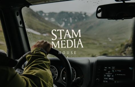 Stam Media House | January Made Design | Websites & Branding Videography Website, House Branding, Vehicle Signage, Letterhead Business, Portfolio Website Design, Business Identity, Word Mark Logo, Typographic Logo, Design Websites