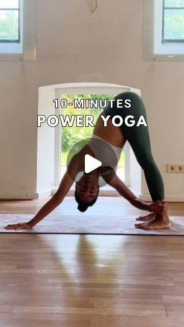 Sara Lyn | Yoga meets Martial Arts ☯️ on Instagram: "SAVE THIS 📌 to boost you energy level with this only ten minute Power Yoga sequence 🤸🏾‍♀️ Find the whole flow on the YouTube channel 💪🏽 You are craving for MORE ENERGY within your daily life? ⬇️  Get your daily dose of yoga & movement in our latest YOGA SUMMER CHALLENGE starting July 1st 💯 Sign up for daily yoga flows & unlimited access to all videos (also after the challenge) in the @solinstream app 📲 Don’t miss this out ➡️ Link in Bio ‼️  #poweryoga #poweryogaflow #poweryogaclass #yogaapp #strongyoga #strongyogi #strongyogis #yogaflows #yogaflowvideo #yogachallenges #fitnesschallenges" Power Yoga Sequence, Yoga Flow Video, Vinyasa Yoga Sequence, Yoga Flow Sequence, Yoga App, Yoga Flows, Workouts Yoga, Warrior Workout, Yoga Movement