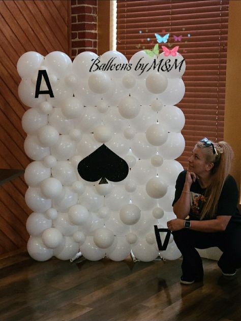 Spades Game Party Ideas, Ace 1st Birthday Theme, Ace Party Theme, Poker Chip Decorations, Ace Of Spades Party Theme, Ace Theme Party, Casio Theme Party, Spades Tournament Party, Below Deck Theme Party