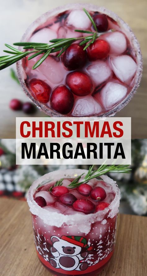 A festive twist on the classic margarita with cranberry and pomegranate. A recipe for a Christmas Margarita. Perfect to make a glass or a whole pitcher for a Christmas Party. #ChristmasCocktail #cocktails #ChristmasSpirit #ChristmasParty Cocktail Recipes Pitcher, Pitcher Margarita Recipe, Cranberry Margaritas, Christmas Margarita, Margarita Party, Cranberry Margarita, Margarita Bar, Lemon Drop Martini, Whiskey Cocktail