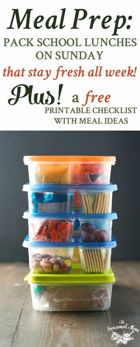 Meal Prep For School Lunches, Meal Prep For School, Prep For School, School Lunch Prep, Cheap Clean Eating, Easy Lunch Boxes, Healthy Sweet Snacks, Delicious Clean Eating, School Lunch Box