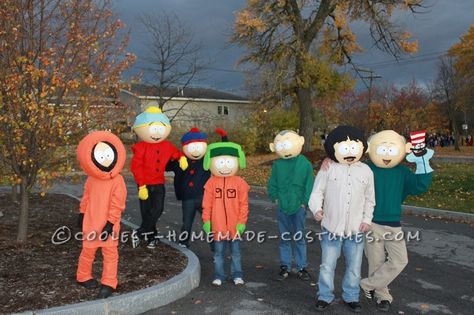 South Park Costume, South Park Group, South Park Cosplay, Costume Couple, Kenny South Park, Homemade Costume, Costumes Diy, South Park Funny, Homemade Costumes