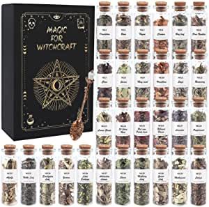 Pagan Magic, Witch Herbs, Witch Room, Kitchen Witchery, Pagan Altar, Witch Craft, Witchcraft Supplies, Dried Herbs, Chakra Healing Crystals