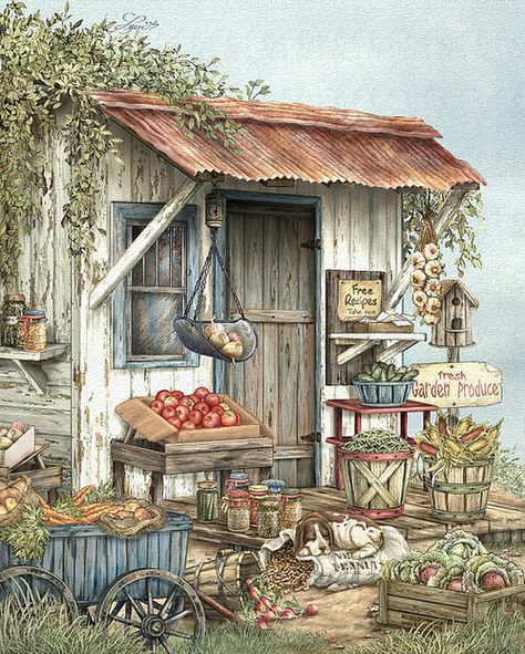 Uncle Ralph's Veggies by Beverly Levi-Parker ~ mixed media still life Art Et Illustration, Art And Illustration, Country Art, Beatrix Potter, Mail Art, Counted Cross Stitch Patterns, الرسومات اللطيفة, 그림 그리기, Digimon