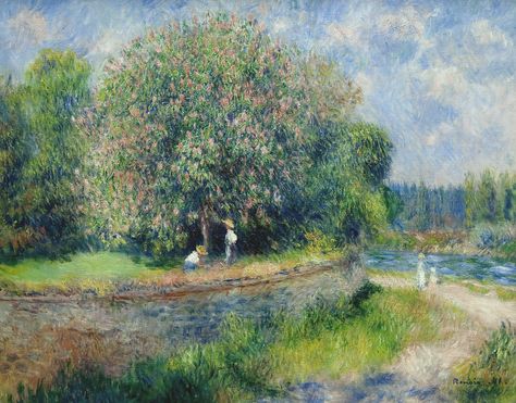 August Renoir, Horse Chestnut Trees, Chestnut Tree, Renoir Paintings, Auguste Renoir, Chestnut Trees, Pierre Auguste, Pierre Auguste Renoir, Piet Mondrian