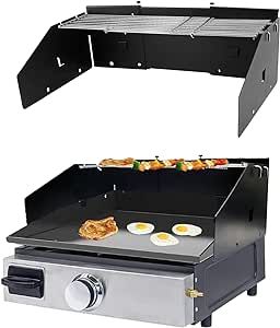 Griddle Cooking Recipes, Griddle Accessories, Bbq Hut, Blackstone Grill, Wind Blocking, Flat Top Griddle, Grill Time, Griddle Cooking, Grill Rack