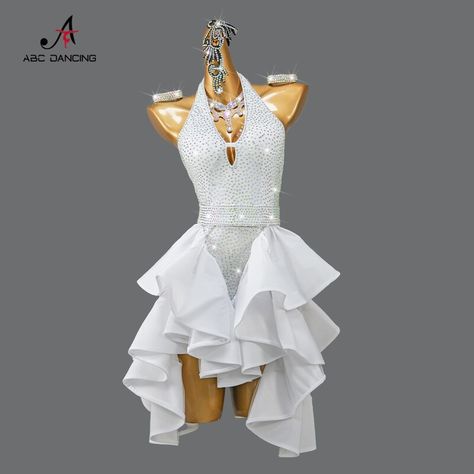 Smarter Shopping, Better Living! Aliexpress.com Latin Dress Competition, Latino Dress, Ballroom Practice Wear, Latin Competition Dress, Jazz Dance Outfits, Ballroom Dance Outfits, Ballroom Dress Inspiration, Danza Latina, Ballroom Dancing Dresses Latin