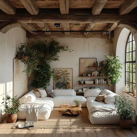 20+ Natural Living Room Inspirations for a Cozy and Earthy Feel • 333+ Images • [ArtFacade] Cozy Earthy Home Decor, Italian Style Home, Mediterranean Living Room, Italian Living Room, Inspiring Lifestyle, Earthy Living Room, Mha Dr, Earthy Home Decor, Italian Living