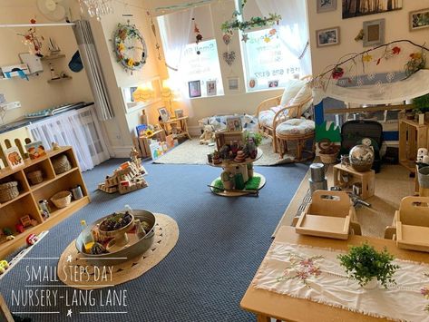 Early Years Nursery Layout, Hygge Preschool Classroom, Early Years Classroom Set Up, Early Years Baby Room Ideas, Hygge Classroom Ideas, Early Years Environment, Hygge In The Early Years, Hygge Early Years, Hygee Room