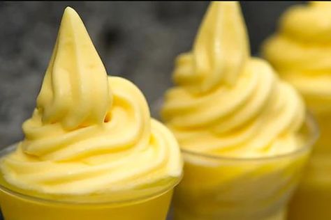 Pineapple Sherbet Recipe, Pineapple Sherbert, Pineapple Sherbet, Disneyland Snacks, Dole Whip Recipe, Sherbet Recipes, Disney Snacks, Dole Whip, Ice Cream Treats