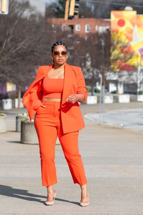 Outfits With Color, Colour Blocking Fashion, Color Blocking Outfits, Orange Outfit, Stylish Work Attire, Tutu Outfits, Weekly Outfits, Classy Casual Outfits, Classy Casual