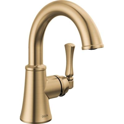 Delta Archdale Champagne Bronze 1-handle 4-in centerset WaterSense High-arc Bathroom Sink Faucet with Drain with Deck Plate in the Bathroom Sink Faucets department at Lowes.com Delta Bathroom Faucets, Gold Bathroom Faucet, Bronze Bathroom, Single Handle Bathroom Faucet, Single Hole Bathroom Faucet, Gold Bathroom, Delta Faucets, Champagne Bronze, Bathroom Collections