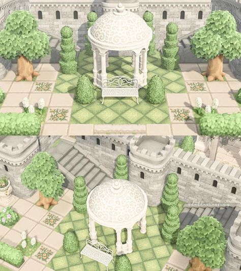 Greek Garden, Nintendo Switch Animal Crossing, Pink Island, Versailles Garden, French Theme, Animal Crossing Guide, Animal Crossing Wild World, Animal Crossing Villagers, Garden Animals