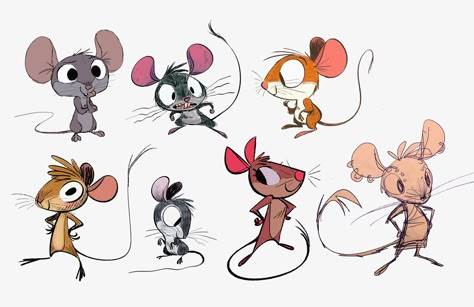 Animal Design Illustration, Character Design Illustration, Mouse Illustration, Mouse Drawing, Cartoon Sketches, Cute Cartoon Characters, 캐릭터 드로잉, Animated Drawings, Character Design Animation