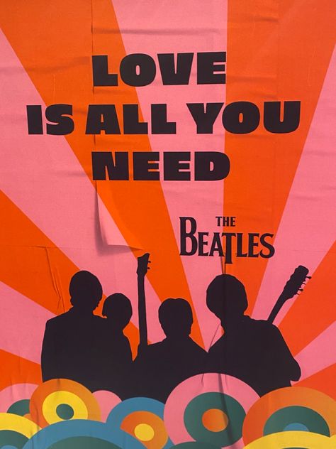 Music Retro Poster, All You Need Is Love Wallpaper, Beatles Bulletin Board, The Beatles Poster, The Beatles Poster Aesthetic, Band Posters The Beatles, The Beatles Art, The Beatles Decor, The Beatles Painting