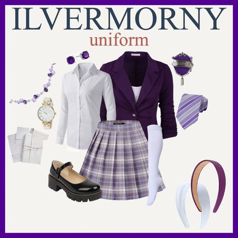 Ilvermorny Uniform, Hogwarts Crafts, American Wizarding School, Hogwarts Uniform, Hp Universe, Harry Potter Style, Lolita Outfits, Harry Potter Outfits, Severus Snape