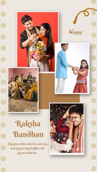 Raksha Bandhan Photo Collage Instagram Story Template Raksha Bandhan Templates, Raksha Bandhan Instagram Story, Photo Collage Instagram Story, Collage Instagram Story, Brother Sister Photos, Raksha Bandhan Photos, Happy Raksha Bandhan Images, Raksha Bandhan Greetings, Photo Adjustments