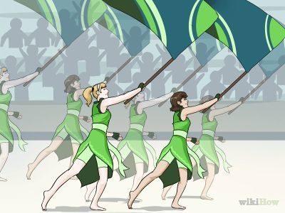 How to Do Color Guard -- via wikiHow.com Colour Guard, High School Football Games, Winter Guard, Band Camp, Dance Movement, High Schools, High School Football, Color Guard, School Football