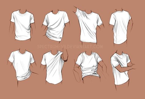 Clothes Physics Drawing, T Shirt Drawing Reference, Drawing Wrinkles, Tshirt Drawing, Clothes Drawing, Clothes Reference, Shirt Folding, Shirt Drawing, Reference Drawing