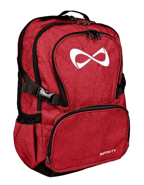 Nfinity-Sparkle-Backpack Nfinity Cheer Backpack, Nfinity Cheer, Cheer Backpack, Glitter Backpack, Cheer Bag, Stadium Seats, Red Sparkle, Looking For Something, Water Bottle Holders