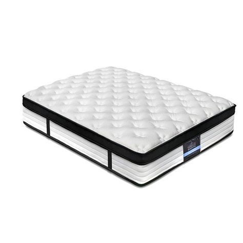 DwellHome Comfort Euro Top Foam & Coil Mattress & Reviews | Temple & Webster Wednesday Photoshoot, Affordable Mattress, Comfortable Bedding, Soft Mattress, Online Mattress, Spring Mattress, Single Mattress, Comfort Mattress, Tufted Headboard