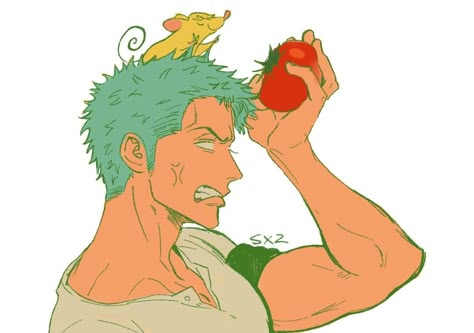 Zoro Side Profile, The Pirate King, Zoro One Piece, Side Profile, Roronoa Zoro, Funny Art, Favorite Character, One Piece, On Twitter