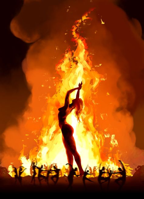 Woman Energy, Fire Goddess, Flame Art, Fire Photography, Fire Art, Beltane, Witch Art, Human Art, Spiritual Art