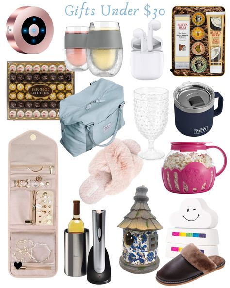 Christmas gifts under $30 30 Dollar Gift Ideas, Gifts Under 20 Dollars For Women, Travel Gifts Ideas For Women, Gifts Under 30 Dollars, Affordable Gift Ideas, Gift Ideas For Everyone, Dollar Gift, My Gift, Best Gifts For Her