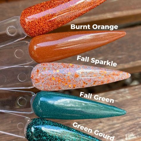 Teal And Rust Nails, Teal And Burnt Orange Nails, Teal And Orange Nails, Do Your Own Nails, Photo Tricks, Enchanted Woodland, Fall Green, Teal Nails, Carving Pumpkins