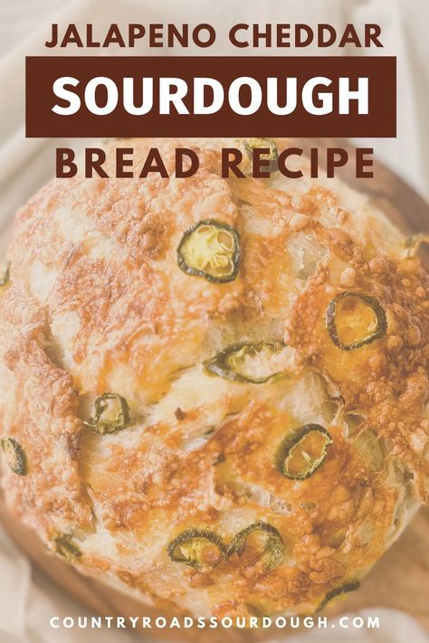 Discover how to make easy jalapeño cheddar bacon sourdough bread with this simple recipe. Perfect for beginners, this no knead, no yeast bread uses a sourdough starter for a delicious homemade loaf. The spicy jalapeño slices, savory bacon, and cheesy cheddar create an irresistible flavor combination. Baked in a Dutch oven, this artisan sourdough loaf is ideal for any occasion. Follow our step-by-step guide for a flavorful and impressive homemade bread. Cheddar Jalapeno Sourdough Bread, Jalapeno Cheddar Sourdough Bread, Dutch Oven Sourdough Bread Recipe, Savory Bacon, Artisan Sourdough, Easy Sourdough Bread Recipe, Discard Recipe, Sourdough Loaf, No Yeast Bread