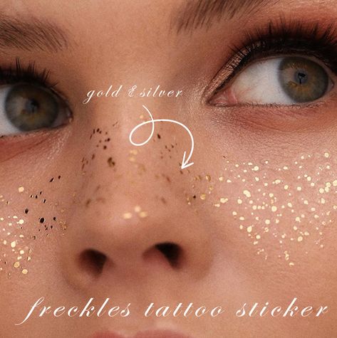 Gold freckle sticker
makeup Face Gem Makeup, Gold Freckles, Henna Freckles, Gem Makeup, Bling Makeup, Tattoo Face, Freckle Face, Body Tattoo, Face Gems