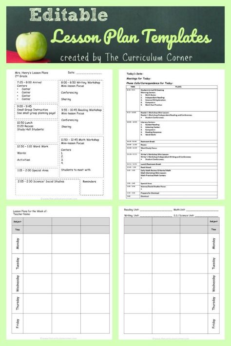 Elementary Lesson Plan Template Word Inspirational Lesson Plan Templates the Curriculum Corner 123 Teaching Lesson Plans Templates, Kindergarten Lesson Plans Template, Elementary Lesson Plan Template, Lesson Objectives, Teacher Lesson Plans Template, Curriculum Template, Blank Lesson Plan Template, Editable Lesson Plan Template, Weekly Lesson Plan