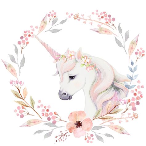 Unicorn Mural, Unicorn Nursery Art, Childrens Wall Decals, Elephant Wall Art Nursery, Wall Decals Nursery, Woodland Animal Wall Art, Unicorn Artwork, Elephant Artwork, Swans Art