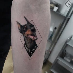 Tatoo Dog, Chihuahua Tattoo, Doberman Tattoo, French Bulldog Tattoo, Bulldog Tattoo, Dog Memorial Tattoos, Geometric Dog, Tattoo Portfolio, Memorial Tattoos