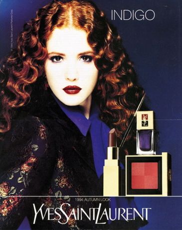 1990s Makeup, Vintage Makeup Ads, Ysl Makeup, Beauty Advertising, Makeup Ads, 90s Makeup, Vintage Hollywood Glamour, Ysl Saint Laurent, Retro Makeup