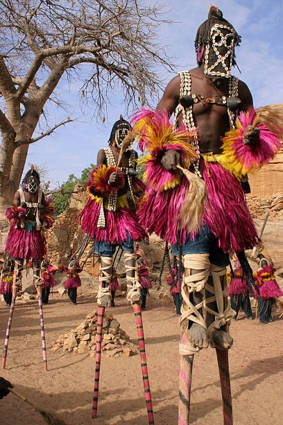 Dogon Tribe Pictures, Images and Stock Photos - iStock Dogon Tribe, Black Panthers Movement, Gorilla Trekking, Mask Dance, Art Premier, How To Make Rope, Stilts, African Culture, West Africa