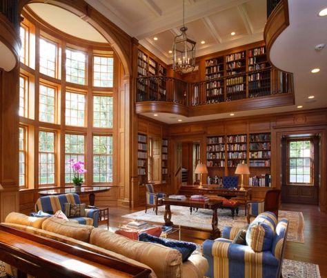 16 Classic Home Library Designs That Are Dream Of Every Book Lover Classic Home Library Design, Home Library Design Ideas, Home Library Rooms, Home Library Design, Traditional Interior Design, Bookshelf Design, Home Libraries, Library Design, Home Library