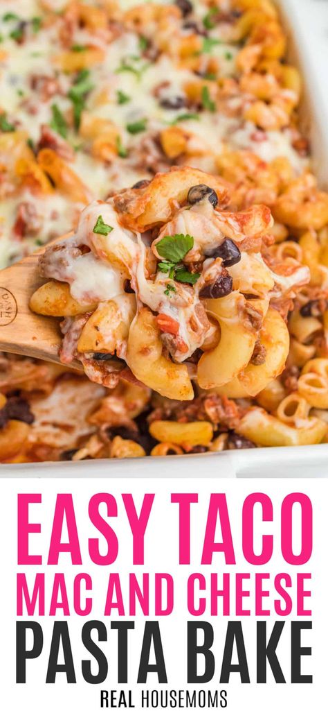 Mac N Cheese Casserole, Pasta Macaroni, Cheese Pasta Bake, Taco Mac, Cheap Family Dinners, Mac And Cheese Pasta, Taco Mac And Cheese, Macaroni Casserole, Pasta Bake Easy