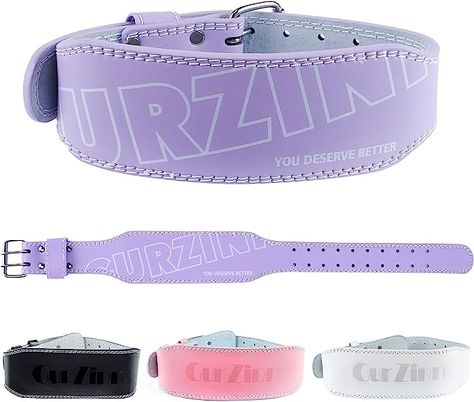 Amazon.com : Weight Lifting Belt For Ladies (4" Wide /9mm thickness) - Leather Gym Belts Lower Waist Back Support For Women Fitness Squat Deadlift Heavy Duty Cross Training Gym Powerlifting Workout(Purple/XS) : Sports & Outdoors Squats Exercise, Powerlifting Workouts, Workout Squats, Fitness Toys, Power Lifting, Lifting Workouts, Workout Belt, Squat Workout, Exercise & Fitness Equipment