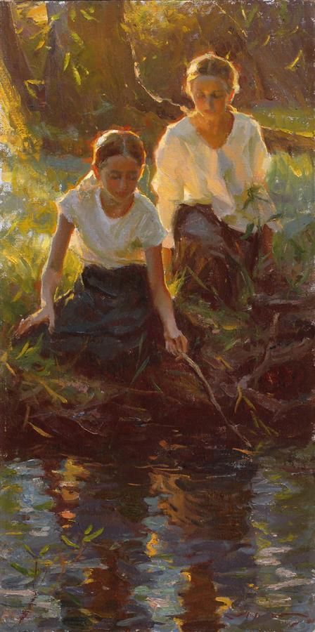 Summer - Mike Malm-Summer Play-2010-sold Michael Malm, Oil Painting Inspiration, Summer Play, Paintings I Love, Old Paintings, Salt Lake City, Figure Painting, Figurative Art, 그림 그리기