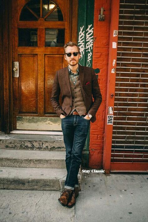 Men Hipster, Hipster Man, Mens Fashion Smart, Hipster Mens Fashion, Vintage Mens Fashion, Traje Casual, Outfit Jeans, Mode Casual, Mens Fashion Fall