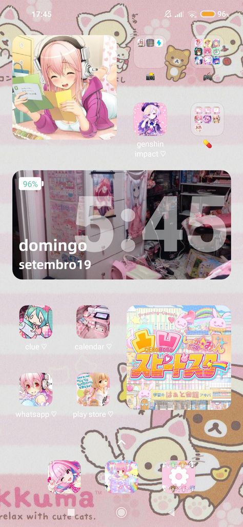 Kawaii Homescreen, Customizing Phone, Aesthetic Island, My Homescreen, Cute Home Screens, Phone Inspo, Homescreen Layout, On Phone, Phone Design