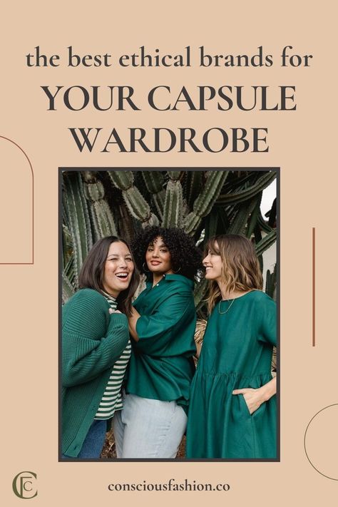 Here are some eco-conscious fashion brands focused on making timeless, versatile, and high quality pieces that can help you build and complete your very own capsule wardrobe. Some of these brands have entire collections curated for you, complete with their own styling inspirations, while others allow you to pick and choose based on what you specifically need. #ethicalfashionbrands #capsulewardrobe #howtobuildacapsulewardrobe S Images, America Outfit, Ethical Clothing Brands, Timeless Basics, Fashion Capsule Wardrobe, Ethical Fashion Brands, Ethical Brands, Capsule Outfits, Sustainable Fashion Brands