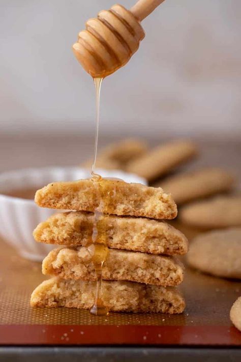 The best soft honey cookies recipe - Lifestyle of a Foodie Honey Spice Cookies, Honey Cookie Recipes, Honey Cookies Christmas, Honey Butter Cookies, Honey Bun Cookies, Honey Ganache, Cookies Made With Honey, Honey Cookies Recipe, Life In The Lofthouse