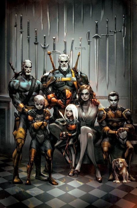 Respawn Dc, Deathstroke Art, Deathstroke Comics, Dc Deathstroke, Art Dc Comics, Batman Hush, Dc Comics Wallpaper, Comic Villains, Univers Dc