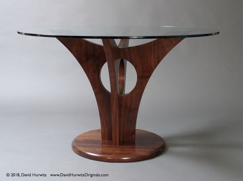 Wooden Table Diy, Glass Wood Table, Fine Woodworking Furniture, Wood Table Living Room, Modern Living Room Table, Round Glass Table Top, Cheap Living Room, Side Table Living Room, Dining Table Design Modern