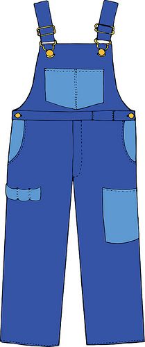 overalls Overall Drawing, Scarecrow Drawing, Shirt Clipart, Blue Jean Overalls, Sticker Ideas, Jean Overalls, Busy Book, Denim Overalls, The Craft