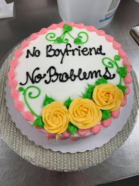 Congratulations On Your Break Up Cake, Breakup Cakes Funny, No Contact Cake, Break Up Cake Funny, Break Up Party Ideas, Break Up Cake, Baddie Names, Breakup Cake, Cake Captions