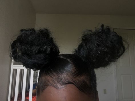 two space buns .😍 ( weave ) Space Buns Weave, High Space Buns Curly Hair, Two Buns With Braiding Hair, Two Bun Natural Hairstyles, Two High Buns Natural Hair, Two Buns With Weave, Two Buns Black Women, Two Space Buns Natural Hair, Space Buns With Weave